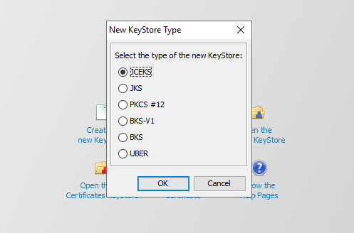 KeyStore Type